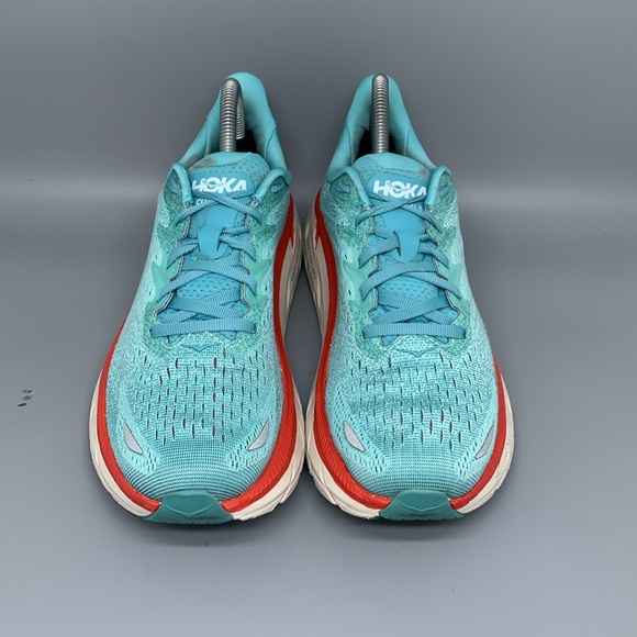 Hoka One Clifton 8 Blue Road Running Shoes Women’s Sz 8B - Picture 2 of 10